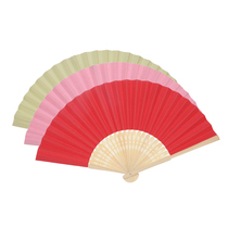 Exquisite paper fan Chinese style rice paper folding fan fine wood chips men and women ancient style fan decoration calligraphy painting folding fan