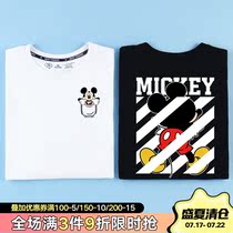 2021 new cartoon joint Mickey short-sleeved t-shirt women are not the same couple ins loose cotton half-sleeve tide