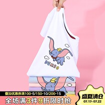 Dumbo cartoon short-sleeved male and female childrens baby foreign style t-shirt 2021 new round neck pure cotton childrens summer half sleeve