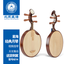 Beijing Xinghai Yueqin 8214 Oshi Yellow Honolulu Original wood color sour branch Musipi II Yellow Moon Violin Playing Class Musical Instrument