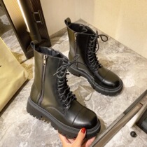 Martin Boots Womens Summer Thin Chains Cool 2020 Han version Inlenty wind thick Bottom Short boots Spring autumn single boots Thin Boots