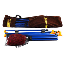 Kuangshen Portable Badminton Net Stand 3-in-1 with Badminton Net in Random Colors