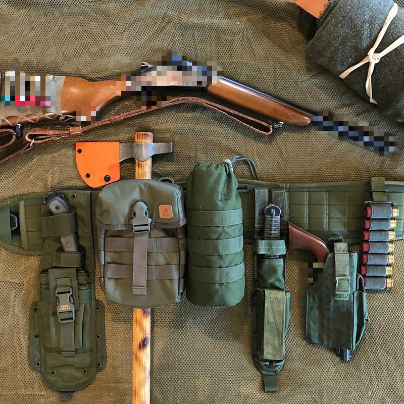 Classic EDC Pack for survival package can be embraced bag with kettle furnace gas tank