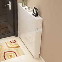 Tipping bucket shoe cabinet entrance cabinet ultra-thin simple modern door entry storage shoe cabinet 17cm entry home foyer cabinet