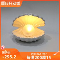 Japan francfranc magic color Shell Pearl lamp jewelry storage box decoration night light for girlfriend birthday gift