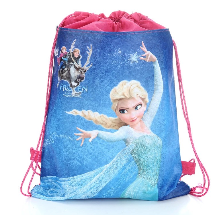 Frozen Children's Cartoon Swimming Drawstring Pocket Backpack Waterproof Storage Bag Only Comes with Clothes