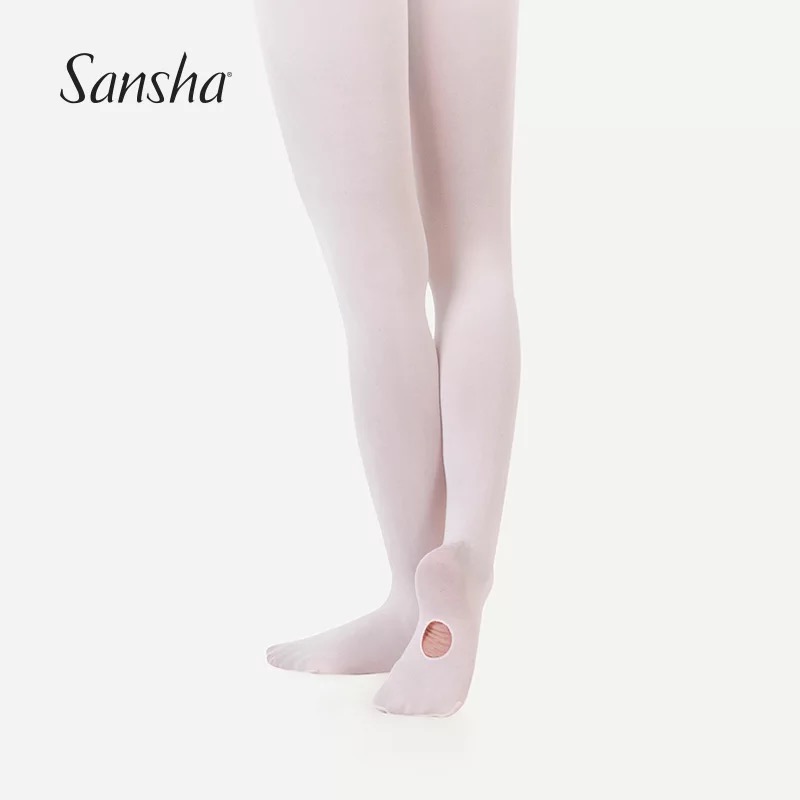 Sansha France Sansha Children's ballet Dancing stockings women's pantyhose slim-even-footed silk stockings performance socks