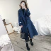 Áo khoác nữ màu xanh khói giữa mùa đông 2018 phổ biến mẫu mùa thu đông Albaka áo len cashmere hai mặt len ​​len couple tx áo khoác nữ Áo len lót đôi