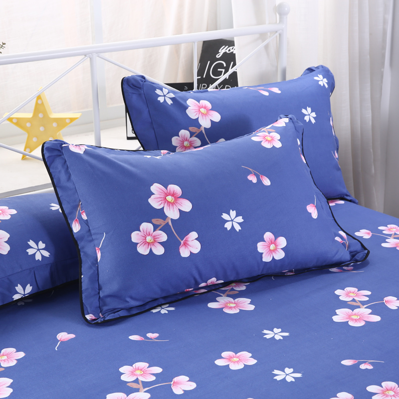 In bông gối cặp 48 * 74cm bông twill gối bộ duy nhất sinh viên áo gối