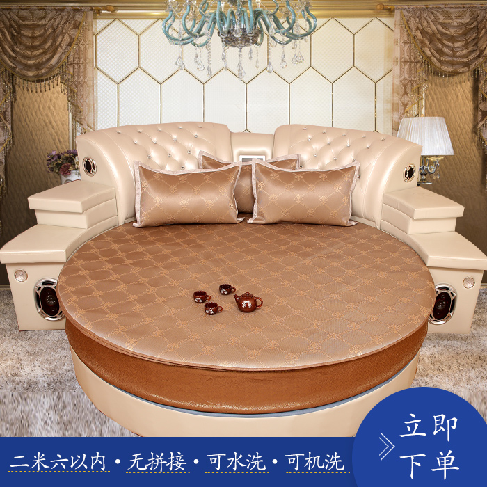Omisha summer round mat foldable tatami mat thickened round mat washed machine-washed round bed custom-made 2m