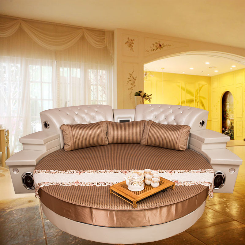 Omesha round ice rattan ice silk mat can be customized in any size in summer