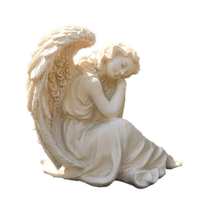 European -style home decoration resin crafts courtyard decoration garden decoration garden art sketch happy angel ornaments