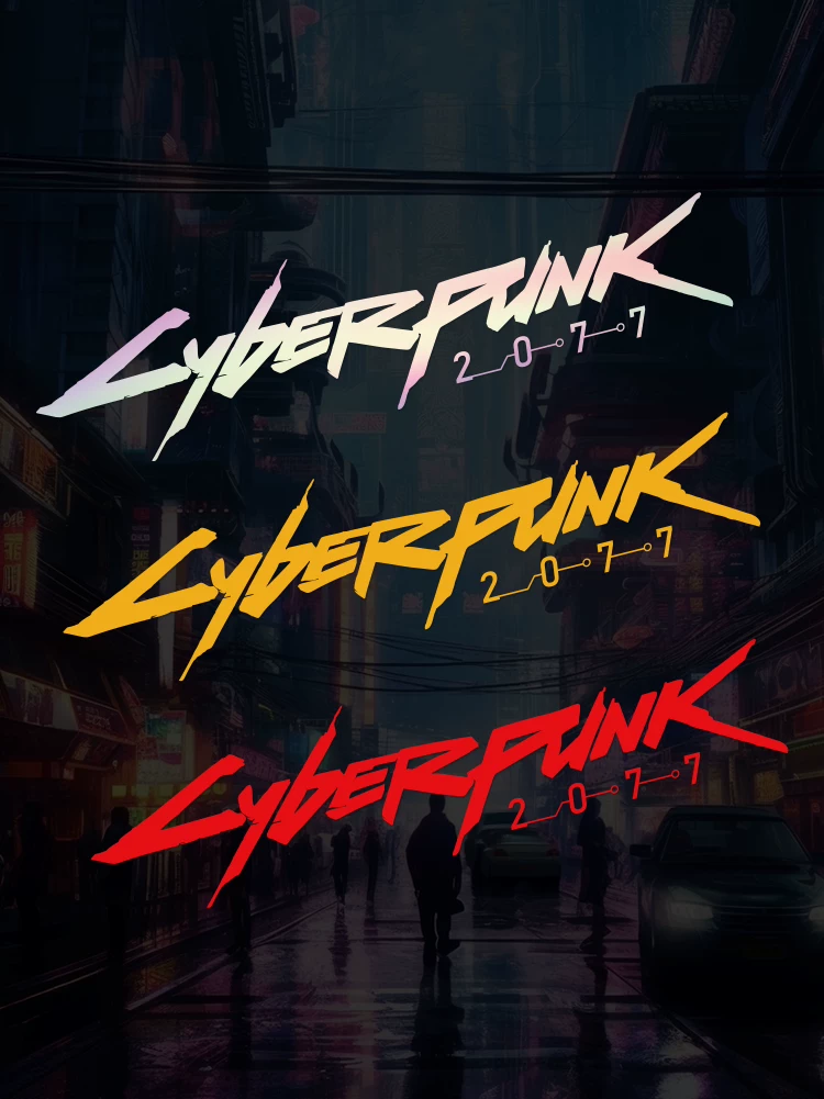 Креативная гоночная игра Bobo Punk Киберпанк2077 автомобильный наклейка на кузов свет брови модифицированная наклейка на авто