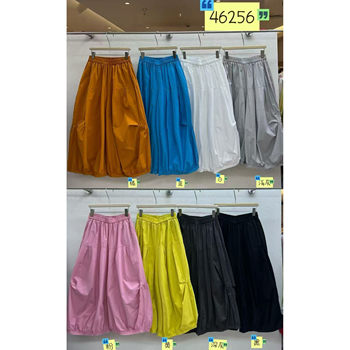 Fat mm lazy ແລະວ່າງແອວສູງ pleated pants ປູມເປົ້າກ້ວາງຂາ