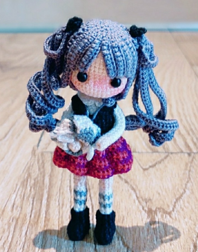 (619) crochet picture decontrol small can love sunchamps diagonalysis manual wool thread DIY human puppets crochet diagonalysis