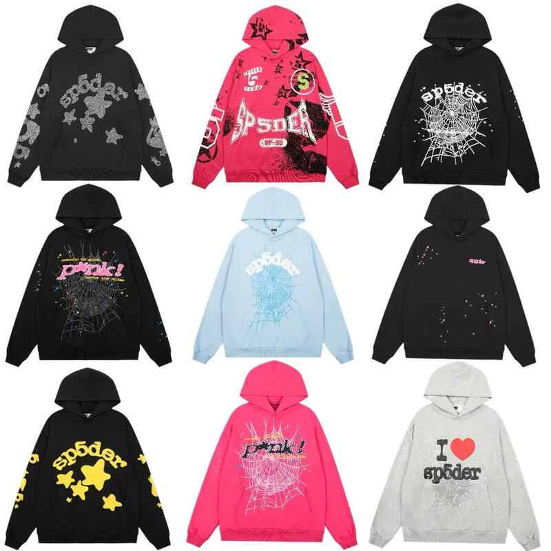 American Trendy Brand Sp5Der 555555 Hoodie Sweatshirt for Men with Spider Web Foam Print, Hooded Sweatshirt for Women American Trendy Brand Sp5Der 555555 Hoodie Sweatshirt for Men with Spider Web Foam Print, Hooded Sweatshirt for Women