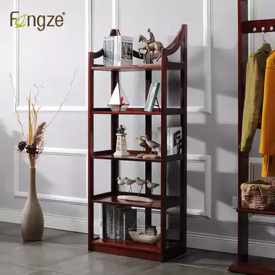 Fengze Simple modern shelf Solid wood shelf Combination corner shelf bookshelf Indoor flower rack Multi-layer shelf CS623