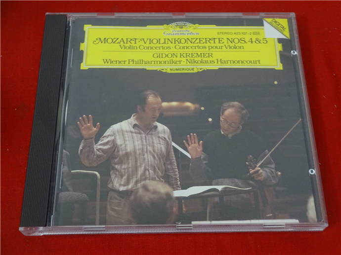Mozart Violin Concertos Nos 4-5 Kremer xide full silver ring well 9536