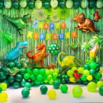 1 year old dinosaur theme balloon package boy birthday arrangement childrens party baby one year old background wall creativity