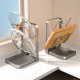 Kitchen pot cover rack pot punch-free shovel holder cutting board multi-functional household countertop multi-layer sitting chopping board rack