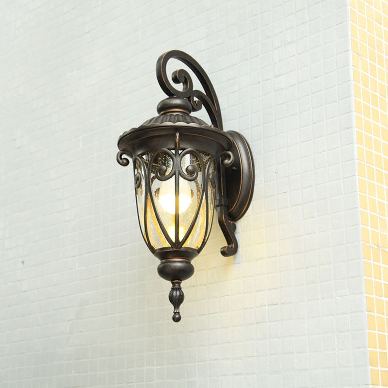 Ghosseno Style Outdoor Wall Lamp Retro Outdoor Waterproof Wall Lamp Balcony Light Veranda Walkway Light Gate External Wall Lamp Aluminum