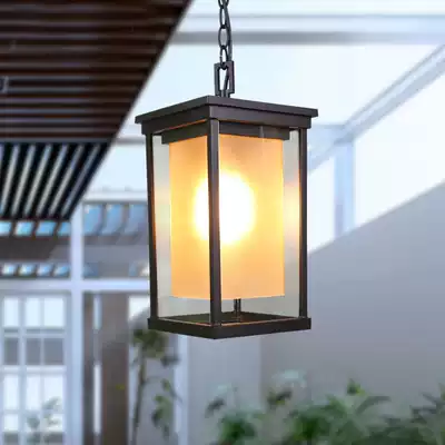 Simple modern outdoor chandelier Waterproof courtyard lamp Villa Garden Gazebo Balcony Aisle Corridor rainproof chandelier