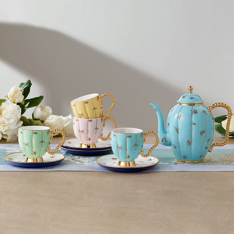 Masterley Autumn Winter New Products Ceramic Tea Set Wine Suit Light And Luxurious High-end Cutlery Gift box-Four Seasons Aromas-Taobao