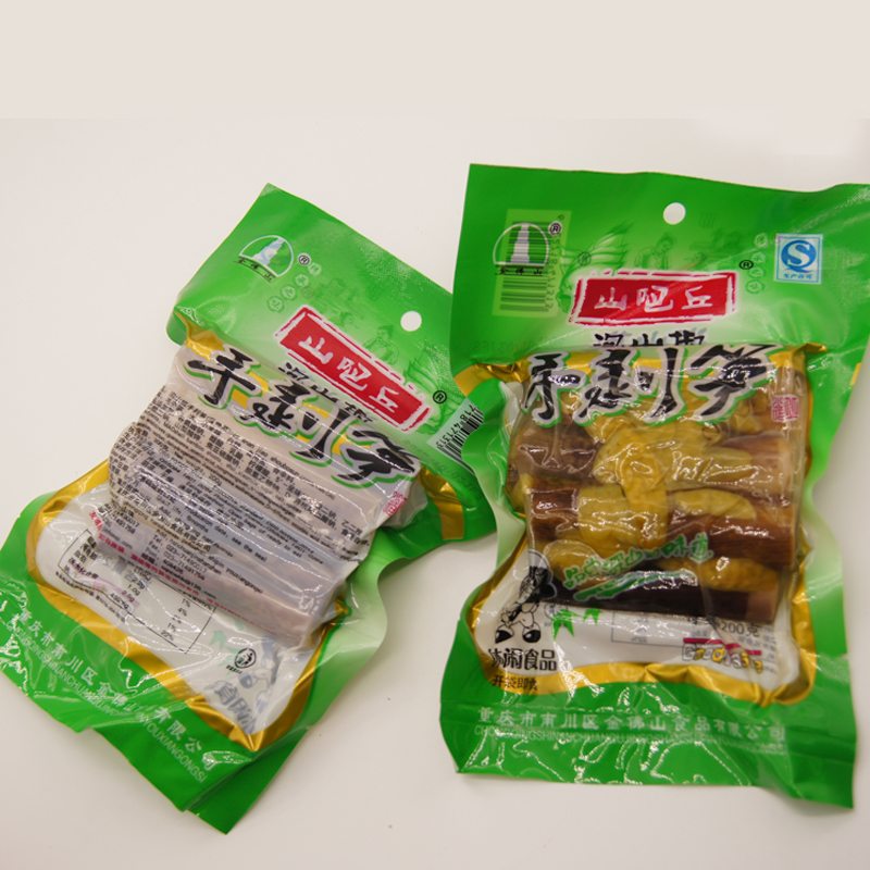 Chongqing Teater Mountain bar Chu Bubble Pepper Bamboo Shoots bamboo shoots Bamboo Shoots Zero Open Bags Eat Ready-to-eat Snack 200g * 5 Bags