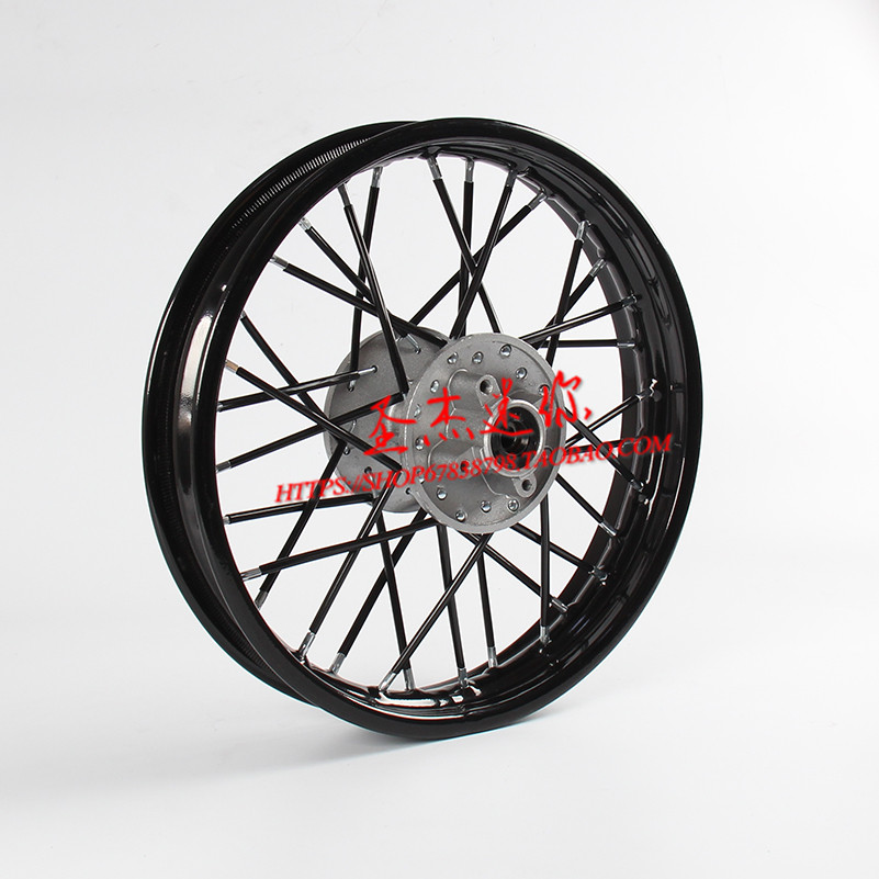 Apollo nhỏ thể thao cao off-road phụ tùng xe máy đĩa phanh bánh xe phía trước và phía sau 90 100-14 inch vòng thép 300-12 bánh xe máy
