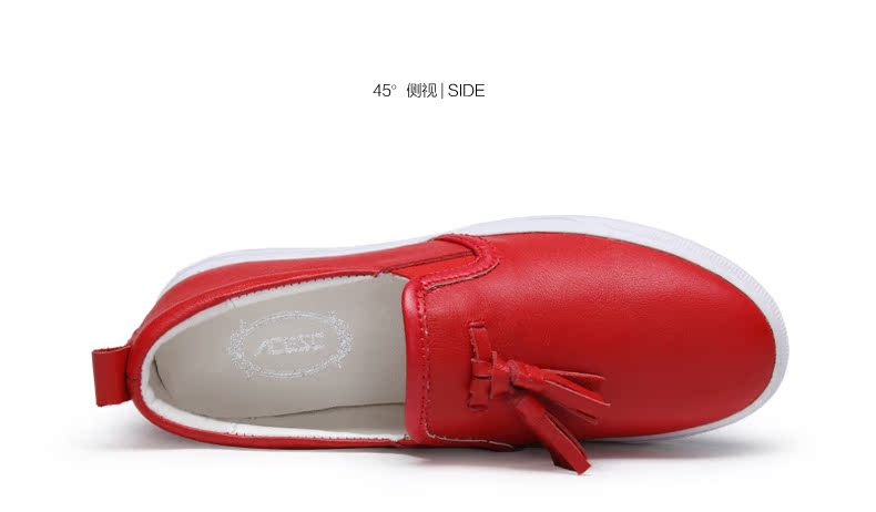 Chaussures de printemps femme en Première couche de cuir ACESC ronde - semelle caoutchouc - Ref 1002797 Image 15