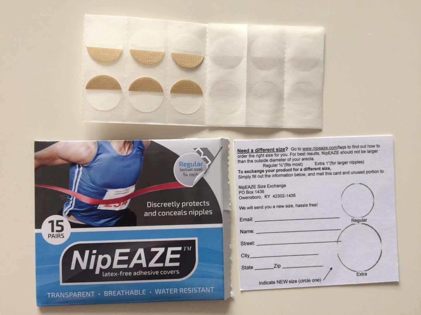 NipEAZE thể thao chạy marathon dài núm vú chống mài mòn núm vú chống ma sát cả hộp để gửi bông cồn dán ngực hoa
