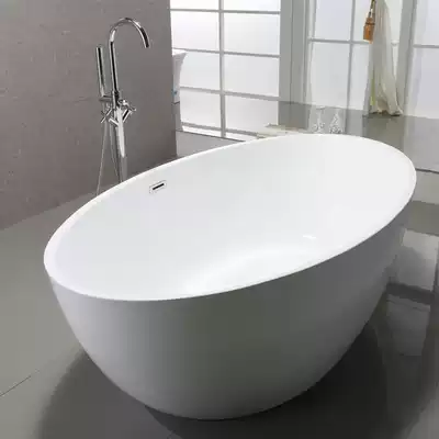 Double Bath Fun Large Space Independent Hotel Bathroom Oval Acrylic Bath 1 5-1 75 m