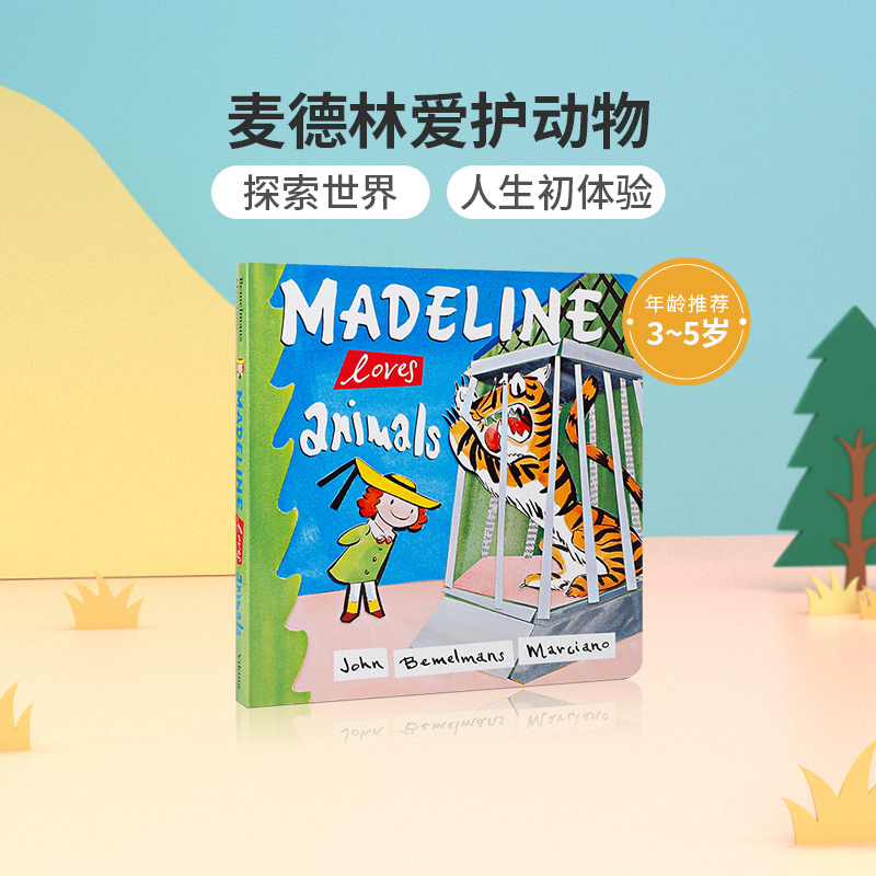 Original English Picture Book Madeline Loves Animals, English Enlightenment and Cognitive Picture Book for Young Children Aged 3-5, Baby Tear-Resistant Board Book, Parent-Child Interactive Reading Early Education Book Original English Picture Book Madeline Loves Animals, English Enlightenment and Cognitive Picture Book for Young Children Aged 3-5, Baby Tear-Resistant Board Book, Parent-Child Interactive Reading Early Education Book