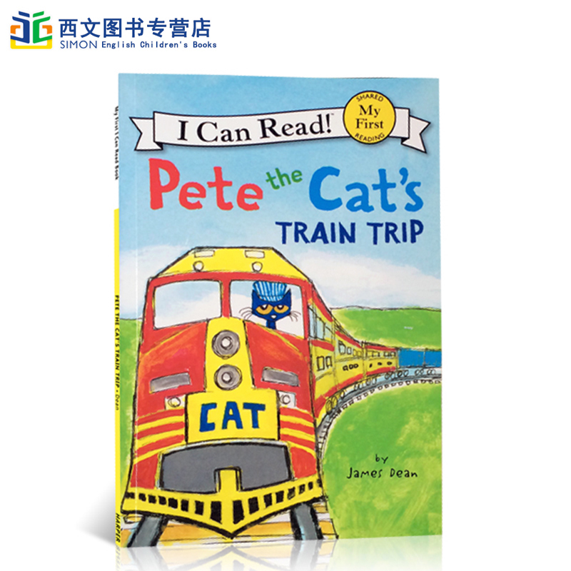 [Audio Included] Original English Children's Picture Book Pete the Cat's Train Trip Imported Reading Material for 4-6-8 Year Olds to Learn English Beginners' English Learning Book Recommended by Wu Minlan