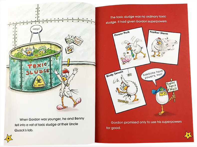 送部分音频英文原版绘本a Branches Book Kung Pow Chicken儿童阅读桥梁书4册scholastic Branches 学乐大树系列英语辅导书