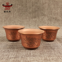 Pure copper handmade copper cup red copper copper tea cup thick copper cup pure copper tea cup Lotus Cup