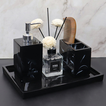 Electric toothbrush shelf Toilet tooth holder Hand sanitizer bottle Lotion bottle Bathroom wash set Five-piece set
