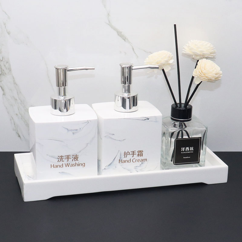 Hotel Hand Sanitizer Bottle, Hand Cream Bottle Set, Bathroom Tray Decoration, Model Room Bathroom Toiletries, Nordic Style Hotel Hand Sanitizer Bottle, Hand Cream Bottle Set, Bathroom Tray Decoration, Model Room Bathroom Toiletries, Nordic Style