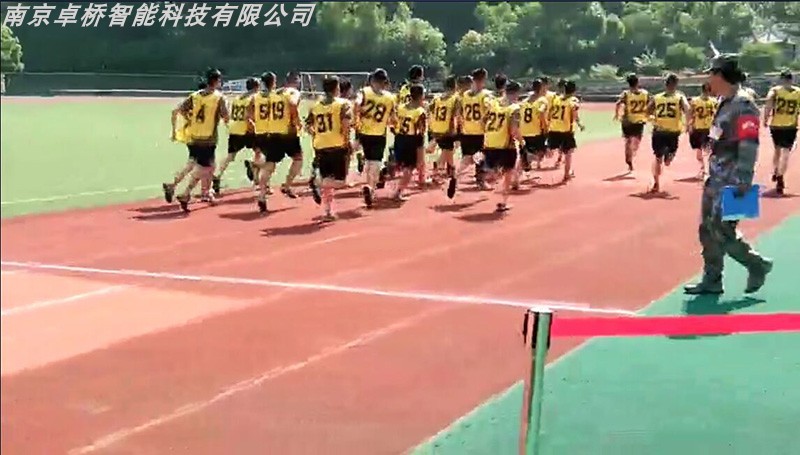 Troops, military personnel, triathlon timer system, physical fitness assessment training, military running, time counting, long-distance running