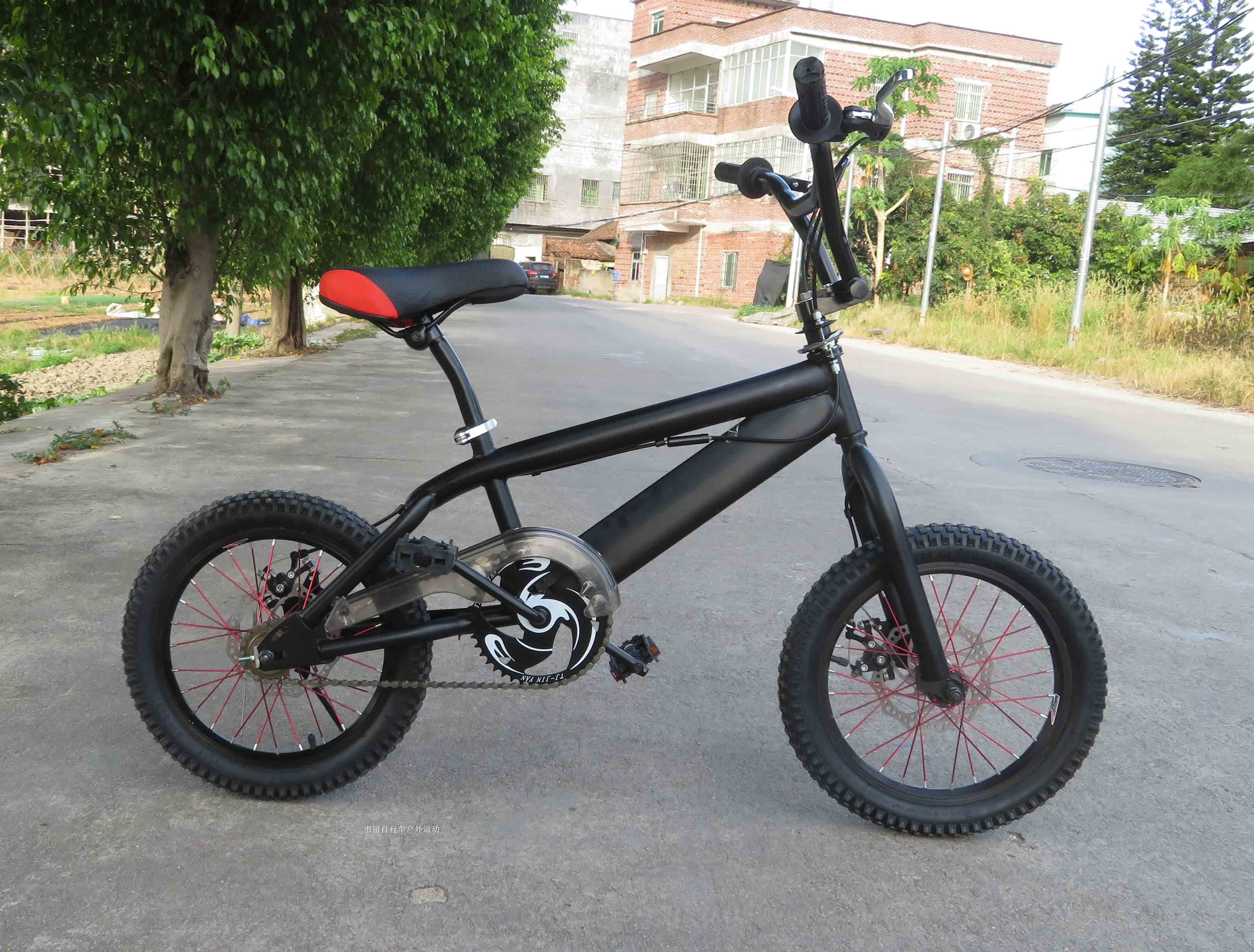 BMX BMX Street Car Fancy Street Car Basic Stunt Car Kids Bike 16 inch double disc brake 360 degree rotation