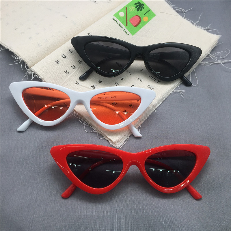 2019 new Douyin Mao Mao sister with the same triangle European and American hip-hop sunglasses Sunglasses Harajuku net red glasses