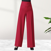 Latin dance clothes summer pants womens thin red new trousers jitterba womens national standard dance ballroom dance pants