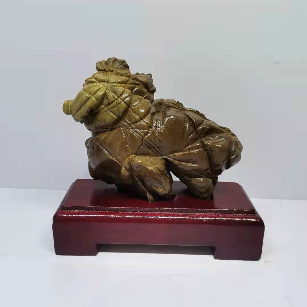 Natural View Stone Pendulum Pieces Long White Mountain Pine Flowers Stone Boutique Pendulum Pieces Natural Raw Stone Mountain Shaped Stone Pendulum town Residence Stone