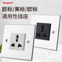 Fever audio Universal Wall inserted in Britain Europe and the United States Standard phosphor bronze 86*86 power socket concealed HIFI household