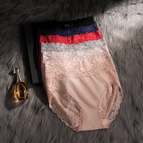 Сексуальное кружевное нижнее белье, утягивающий пояс на талию, трусы, высокая талия, большой размер