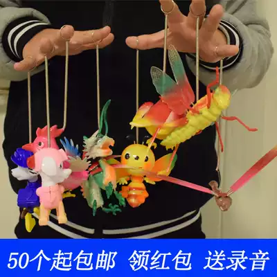 Spring cartoon animal flower insert Spring man Peacock Dragonfly spring animal beauty doll stall toy