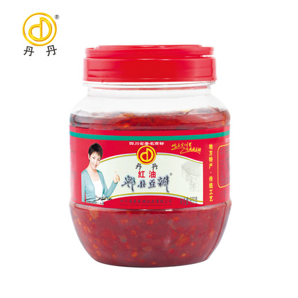 拍下6.5元买2瓶减2元 丹丹郫县红油豆瓣500g豆瓣酱辣椒酱川菜调料