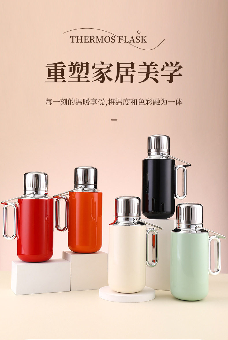 新款焖茶壶316不锈钢机械壶高颜值智能显温机械开关大容量保温杯详情2