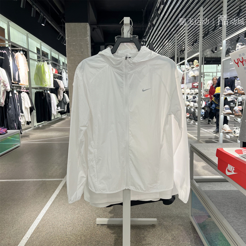 Nike 2026 New Summer Women's Jacket Lightweight Quick-Drying Breathable Hooded Woven Jacket Ih7974-663-100 Nike 2026 New Summer Women's Jacket Lightweight Quick-Drying Breathable Hooded Woven Jacket Ih7974-663-100