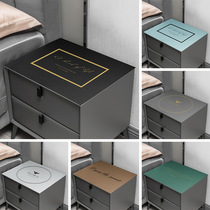 Nordic Light Lavish Bed Head Cabinet Mat Leather Table Cloth Domestic Bed Head Cabinet Geb PVC Small Side Cabinet Mat Waterproof Table Mat